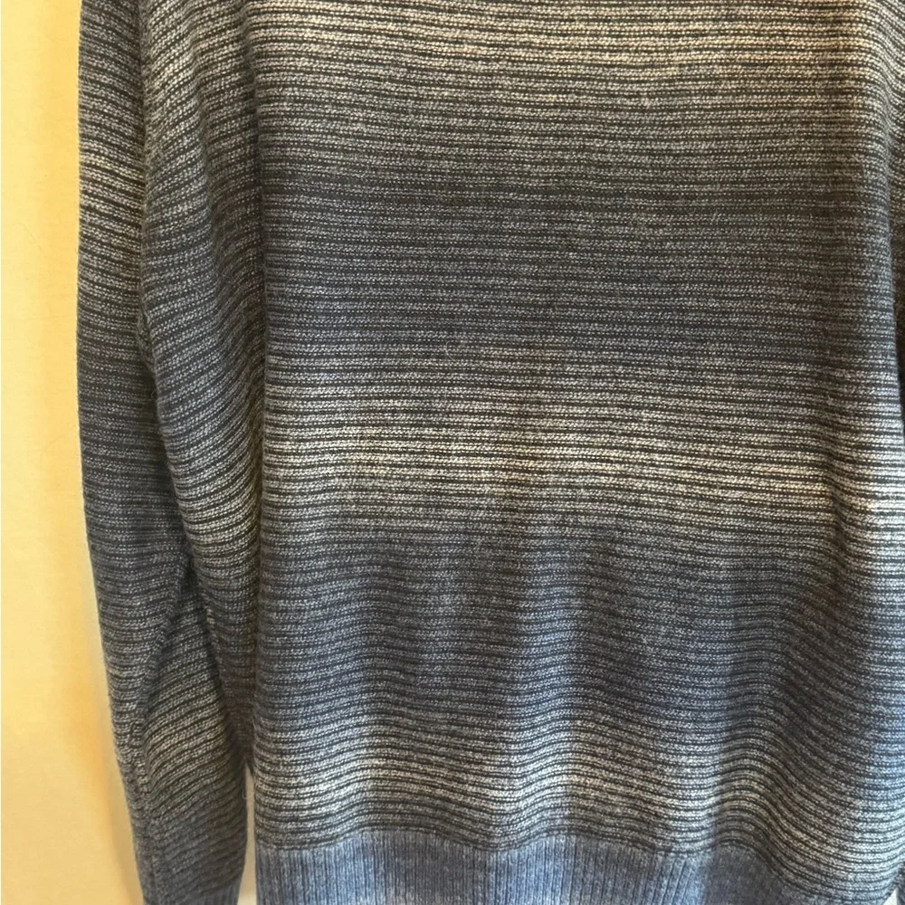 A-187 Men’s‎ Geoffrey Beene Blue & Gray Long Sleeve Pullover Sweater Size XXL